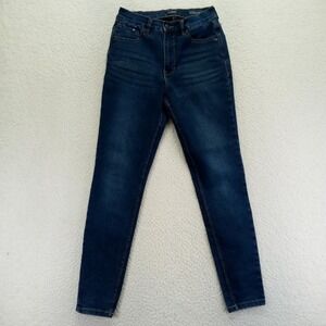 Curve Appeal Womens Jeans 2 26 High Rise Essential Skinny Dark Wash Denim